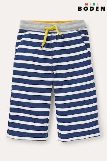 Boden Stripe Blue Jersey Baggies Double Shorts (295532) | £21 - £25