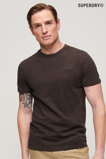 Superdry Dark Brown Vintage Logo Cap Sleeve T-Shirt (295821) | £20