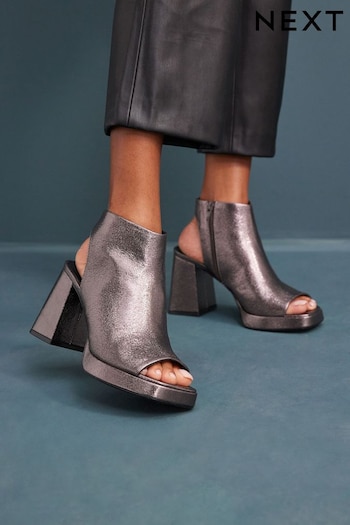 Metallic Forever Comfort® Flare Platform Shoe Boots (296319) | £42