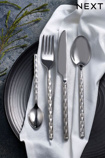 Silver Celeste Stainless Steel 16pc Cutlery Set (296599) | £36