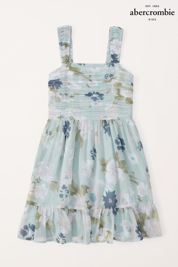 Abercrombie & Fitch Green Chiffon Floaty Dress (296698) | £55
