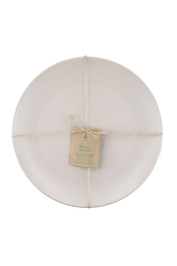Natural Elements Set of 4 Brown Recycled Plastic Dinner Plates (297198) | £20