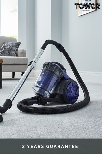 Tower Blue Multi Cyclonic Cylinder Vacuum Cleaner (297531) | £60