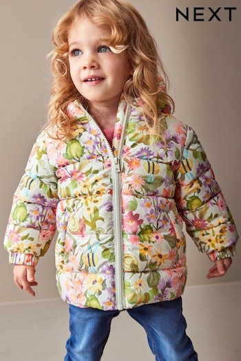 Multi Shower Resistant Floral Padded Coat (3mths-7yrs) (297552) | £20 - £24