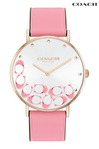 COACH Ladies Pink Perry Watch (297611) | £125