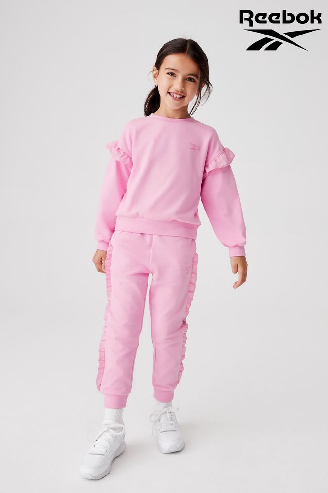 Buy Newborn Boys Younger Girls Sweat Top Jogger Sets Reebok