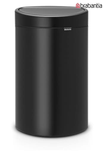 Brabantia Matt Black New 40L Touch Bin (298031) | £125