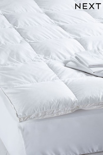 White Duck Feather And Down Mattress Topper (298125) | £110 - £150