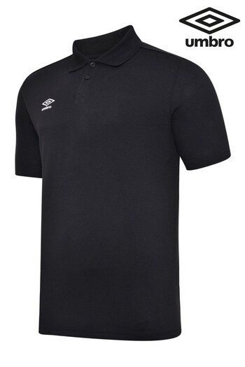 Umbro Black Junior Club Essential Polo quadretti Shirt (298366) | £20