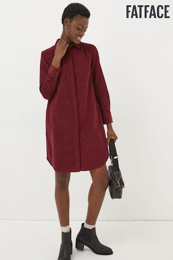 FatFace Red Chester Cord Dress (298606) | £69