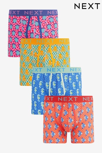 Bright Sealife Geo 4 pack A-Front Boxers (298976) | £24