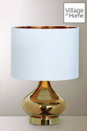 Village At Home Gold Clarissa Table Lamp (299145) | £98
