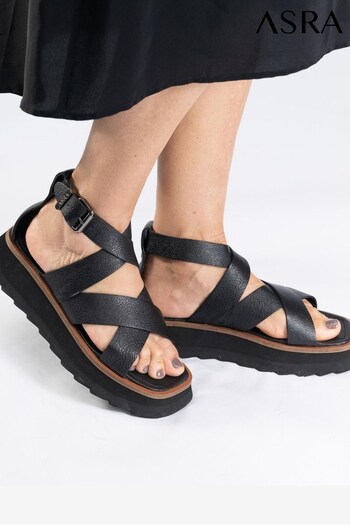 ASRA London Sonya Grainy Leather Sandals (299308) | £95