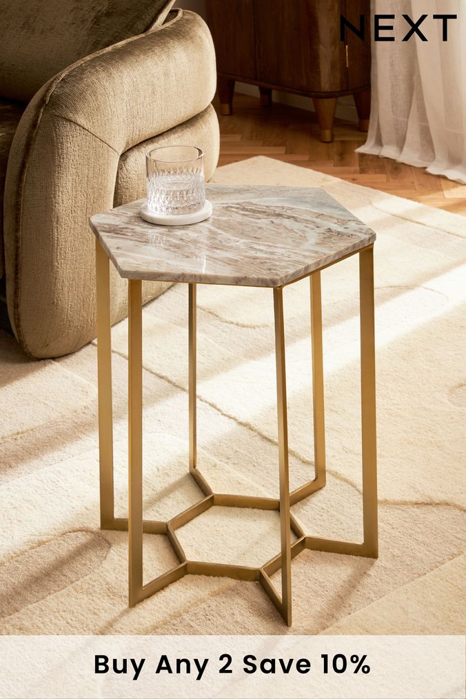 Next hexagon shop side table