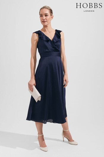 Hobbs Blue Romina Dress (299658) | £169