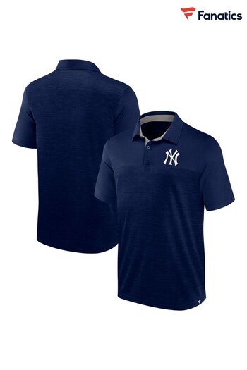 Fanatics Blue New York Yankees Fundamentals Polo Shirt (299675) | £40