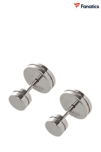 Fanatics Silver Tone England Rugby Stainless Steel Round Stud Earrings (299681) | £20