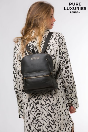 Pure Luxuries London Kinsely Leather Backpack (299742) | £59