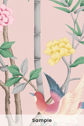 Woodchip & Magnolia Pink The Garden of Dreams Sample Wallpaper (29B106) | £2