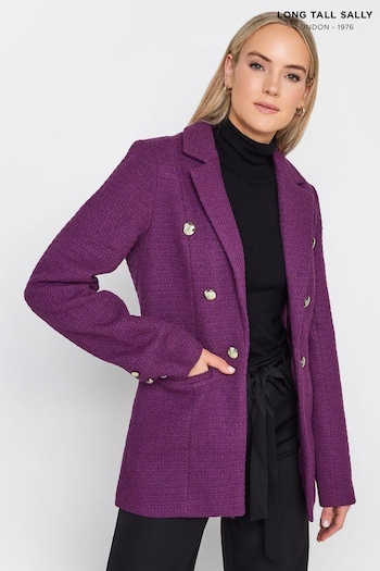 Long Tall Sally Purple Boucle Blazer (2A9961) | £50