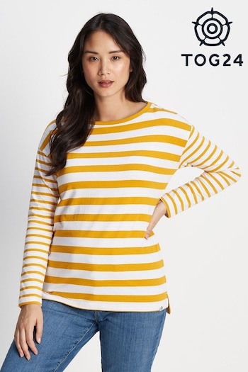 Tog 24 Womens Golden Yellow/Optic White Pippa Long Sleeve T-Shirt (2C0490) | £28