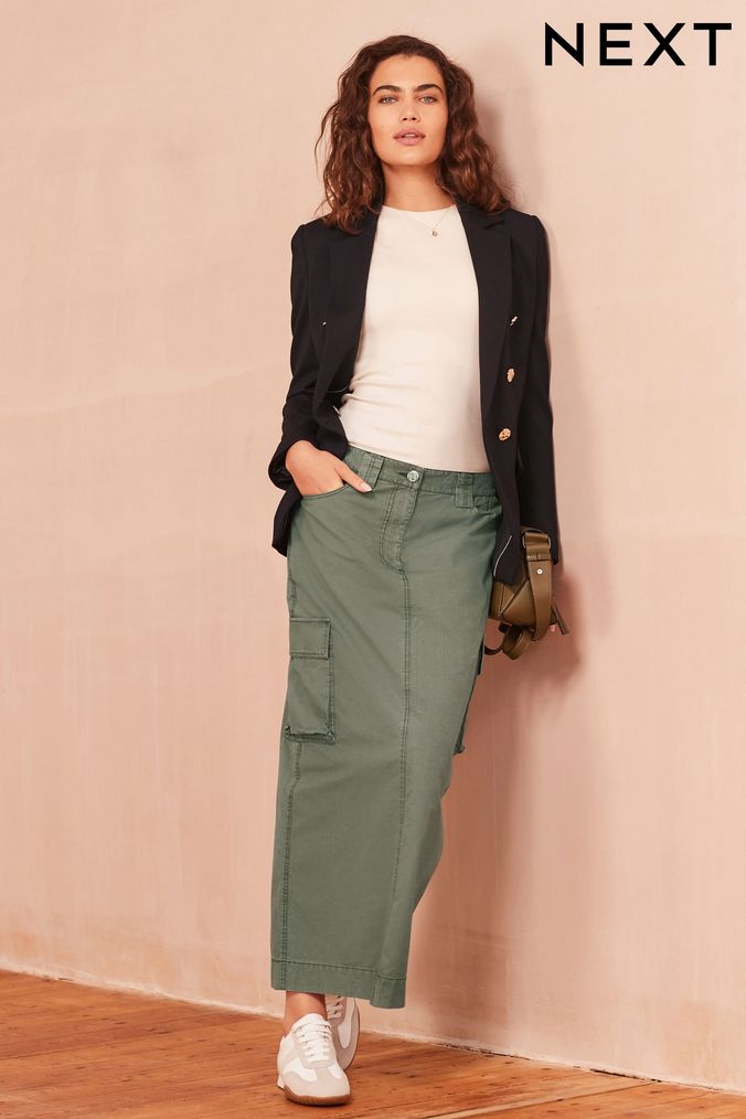 Long khaki deals skirts target