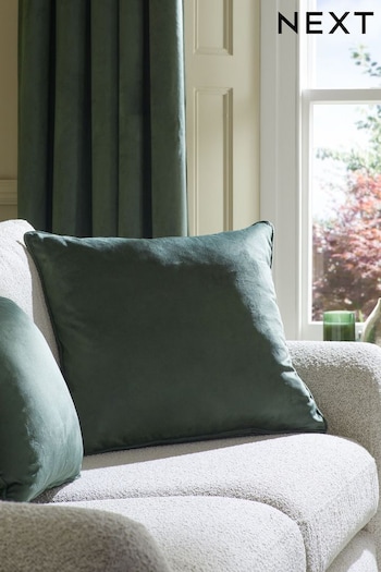 Dark Green 59 x 59cm Matte Velvet Cushion (300357) | £16