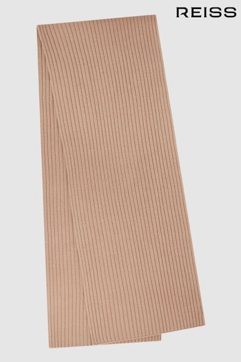 Reiss Pink Laurel Cashmere-Wool Scarf (300773) | £128