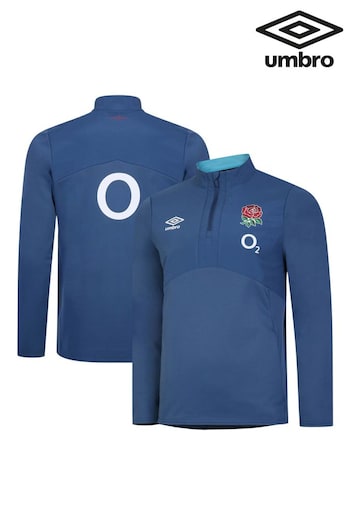 Umbro Blue England Rugby 1/2 Zip Fleece (300866) | £70