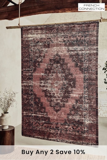 French Connection Red Melora Rug (300944) | £115 - £275