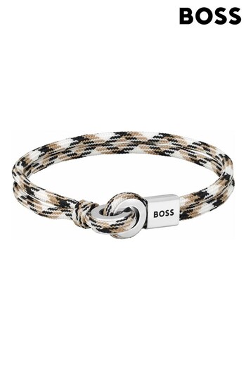 BOSS White Jewellery Gents Thad Sport Cord Bracelet (300992) | £59
