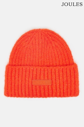 Joules Caversham Orange Beanie Hat (301709) | £0