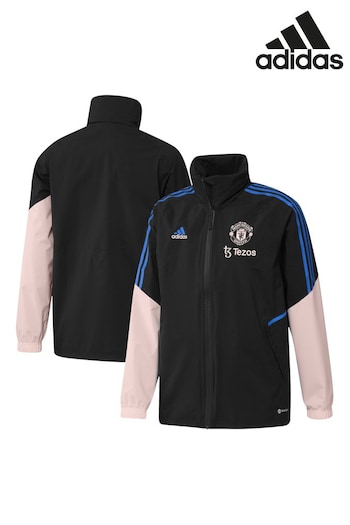 adidas Black Manchester United Training Rain Jacket (301981) | £150