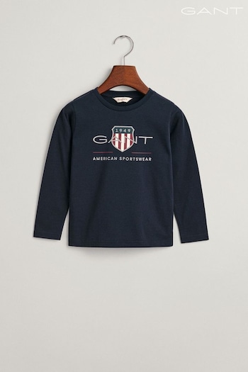 GANT Kids Archive Shield Long Sleeve T-Shirt (302094) | £30