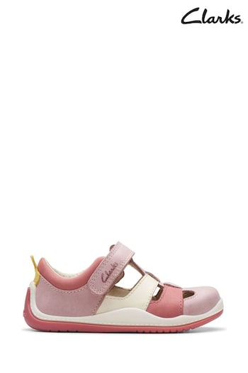 Clarks Pink Combi Noodle Sun T Sandals Mischka (302108) | £36