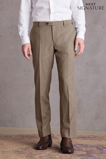 Stone Slim Fit Signature Wool Suit: Trousers (302289) | £69