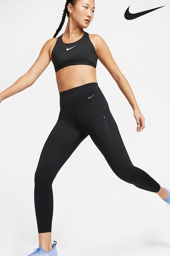 Nike camo Black Premium Go Firm-Support High-Waisted 7/8 Leggings with Pockets (302390) | £100