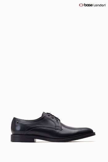 Base London Hadley Lace Up Derby Black Shoes (302418) | £75