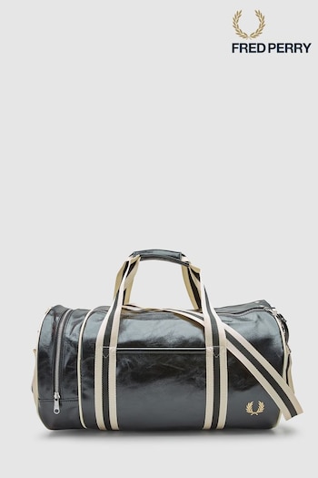 Fred Perry Black Classic Barrel Bag (302540) | £90