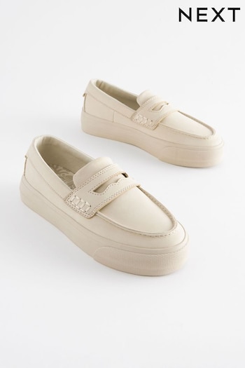Cream Penny Loafers (303176) | £22 - £29