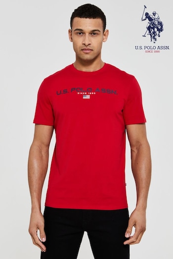 U.S. Polo LSU Assn. Tango Red Sport T-Shirt (303179) | £28