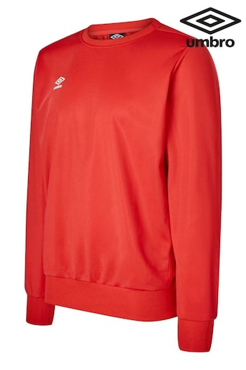 Umbro Red Junior Club Stripe Poly Sweatshirt (303206) | £22