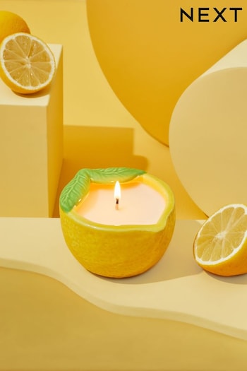 Yellow Lemon and Bergamot Single Wick Candle (303302) | £8