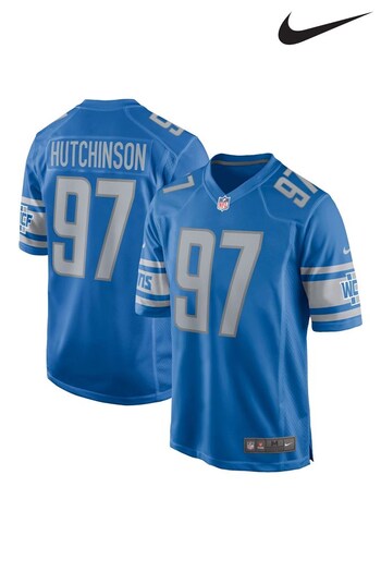 Nike Blue Detroit Lions Home Game Jersey - Aidan Hutchinson (303385) | £105
