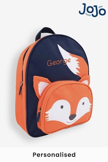 JoJo Maman Bébé Orange Personalised Fox Backpack (303445) | £28