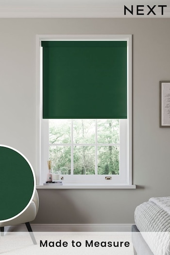 Pine Green Glow Made to Measure Blackout Roller Blind (303618) | £55