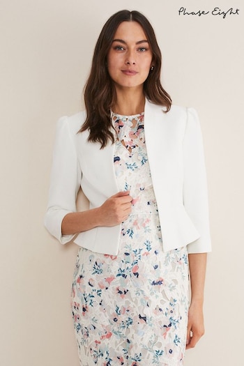 Phase Eight Cream Isabella Bow Jacket (304050) | £129