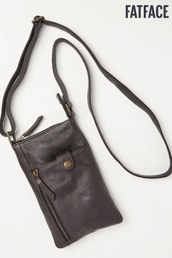 FatFace Black Essie Multi Zip Phone Bag (304064) | £49.50