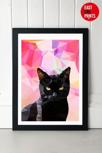 Black Black Cat by Studio Cockatoo Framed Print (304159) | £47 - £132