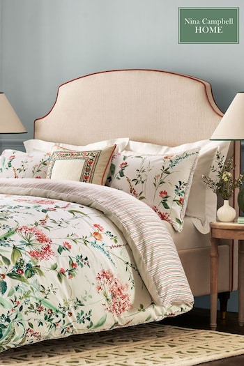 Nina Campbell Multi Meadow Floral Duvet Cover and Pillowcase Set (304253) | £80 - £115